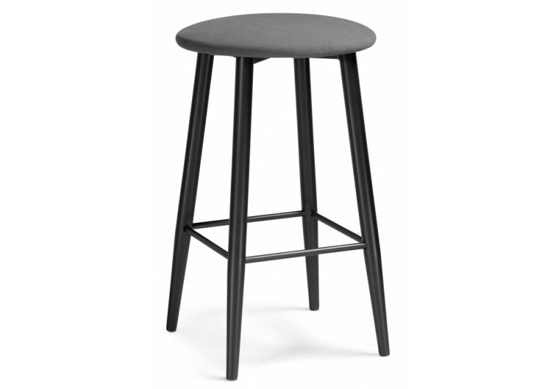 Барный стул Гангток катания графит / черный матовый (38x38x62). 