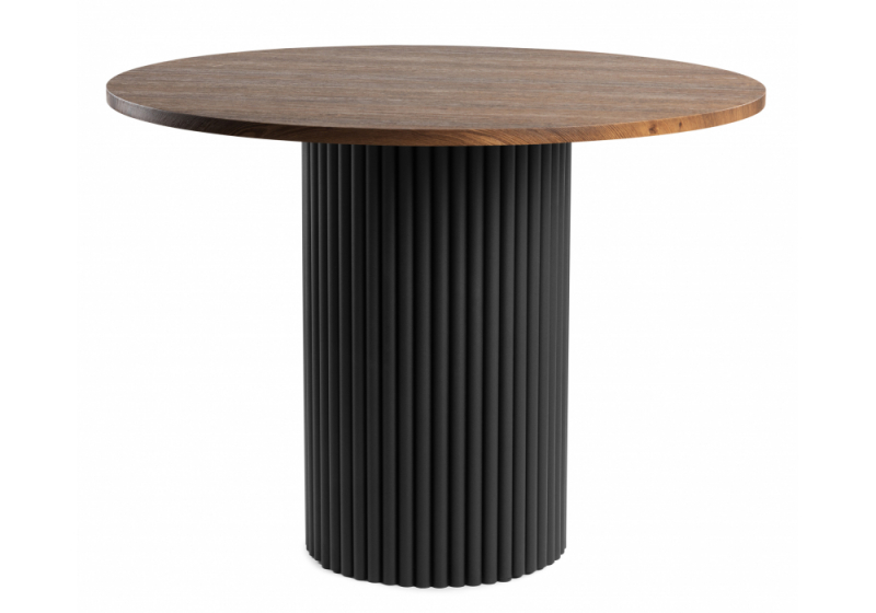 Стол деревянный Барел 110 орех кантри / черный (110x75). 