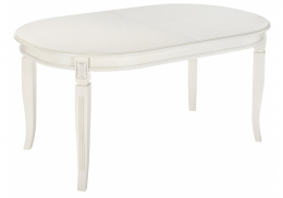 Стол деревянный Aviano молочный без патины (100x76)