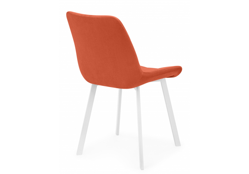 Стул на металлокаркасе Челси П терракотовый (zd 432) / белый np (50x60x80)