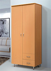 Шкаф 2–х дверный с ящиками