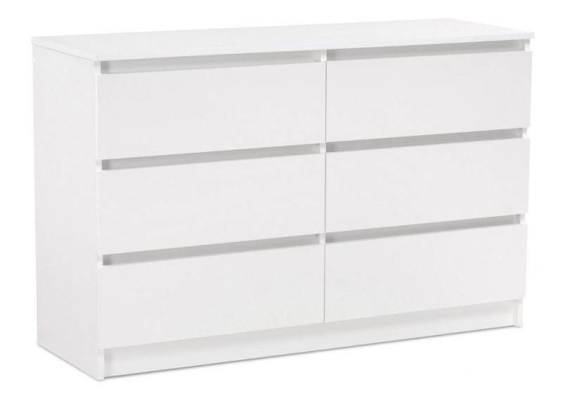 Комод Мадера К6М белый (120x42x77,5). 