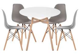 Обеденная группа Гуанора 90 gray / white / wood ()